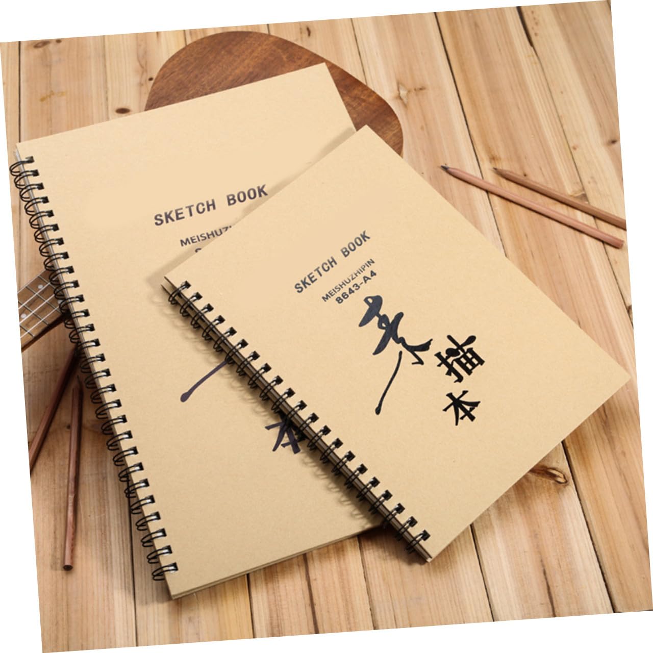 Operitacx Carnet de Croquis 8k pour Étudiants, Lot de 2, Papier à Dessin Résistant, Portable, Bloc-notes Créatif pour Dessin et Aquarelle, Usage Scolaire et Artistique, Format Pratique