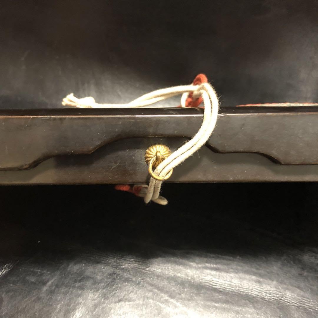 古美術◇蔵から漆塗りのカッコイイ鳳凰があしらわれた箱、入れ物、筆