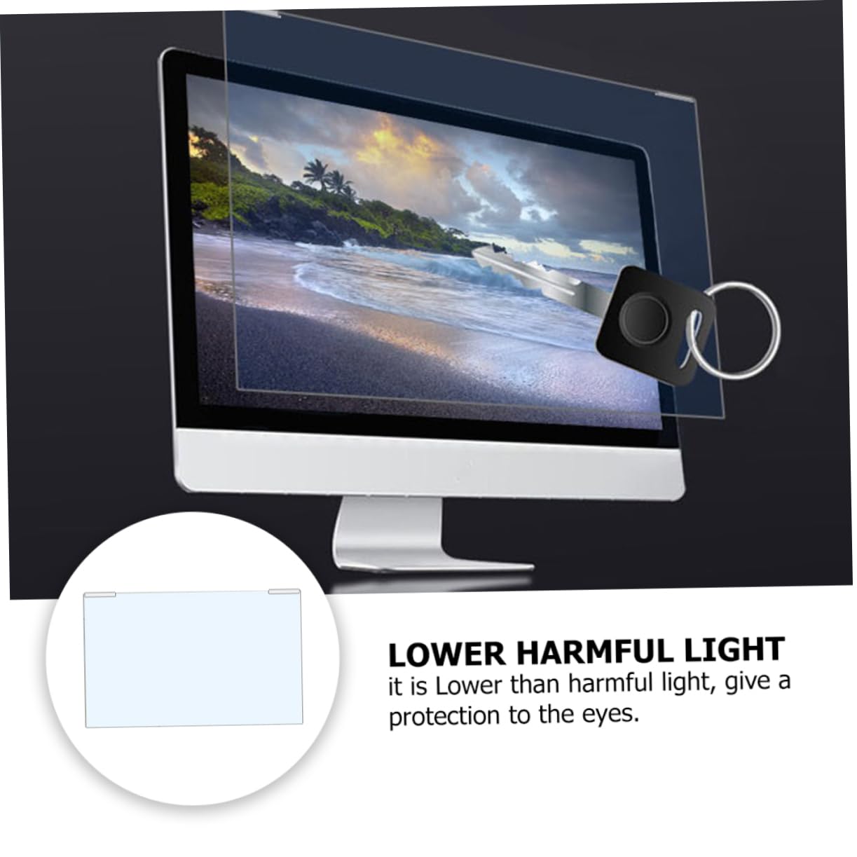 Holibanna Écran Protecteur pour Ordinateur Portable Protection d'Écran LCD Installation Facile de Fatigue Oculaire Compatible Écrans de Film Transparent