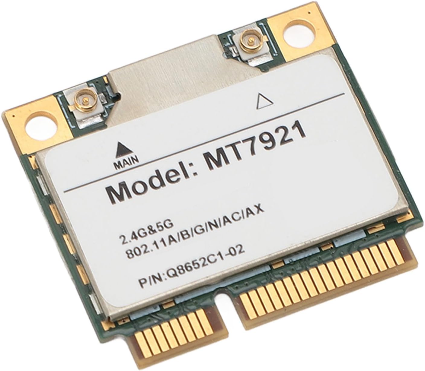 Close-up of Bewinner WiFi 6 Wireless Network Card showing Model MT7921