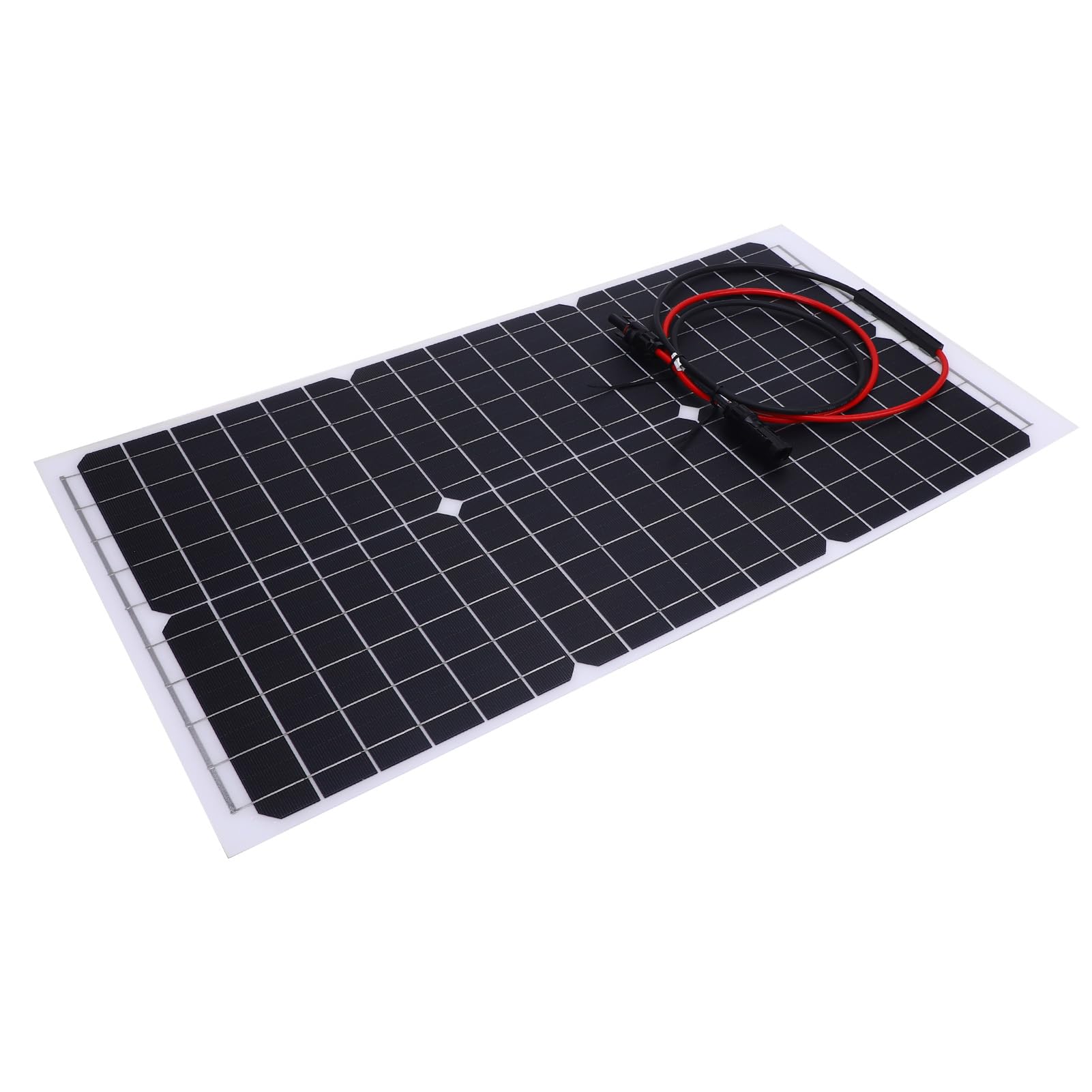 BRRNOO Pannello Solare Semi Flessibile 30W, Monocristallino 18V, per