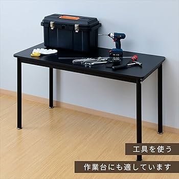 Amazon.co.jp: [山善] デスク 幅120×奥行60×高さ70cm 傷や汚れに