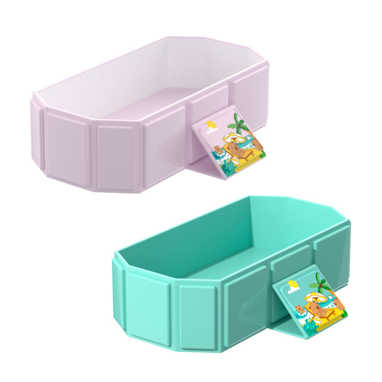 Outdoor Swimming Pool for Kids - Foldable Hard Plastic Shell Portable Dog Pool for Summer Water Fun and Backyard Play