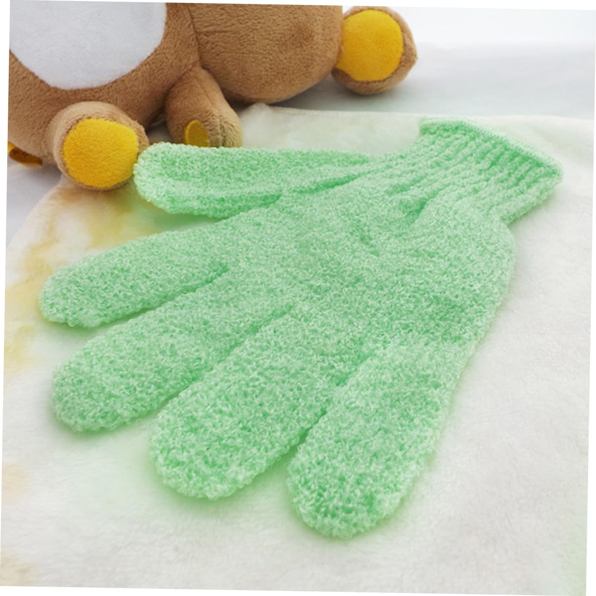 Healeved 15pares Guantes Exfoliantes De Ducha De Mitones De Baño Para Exfoliación Corporal Guantes De Spa Para Hombres y Mujeres Uso Doble Cara Material y Estirable Para Jabones y