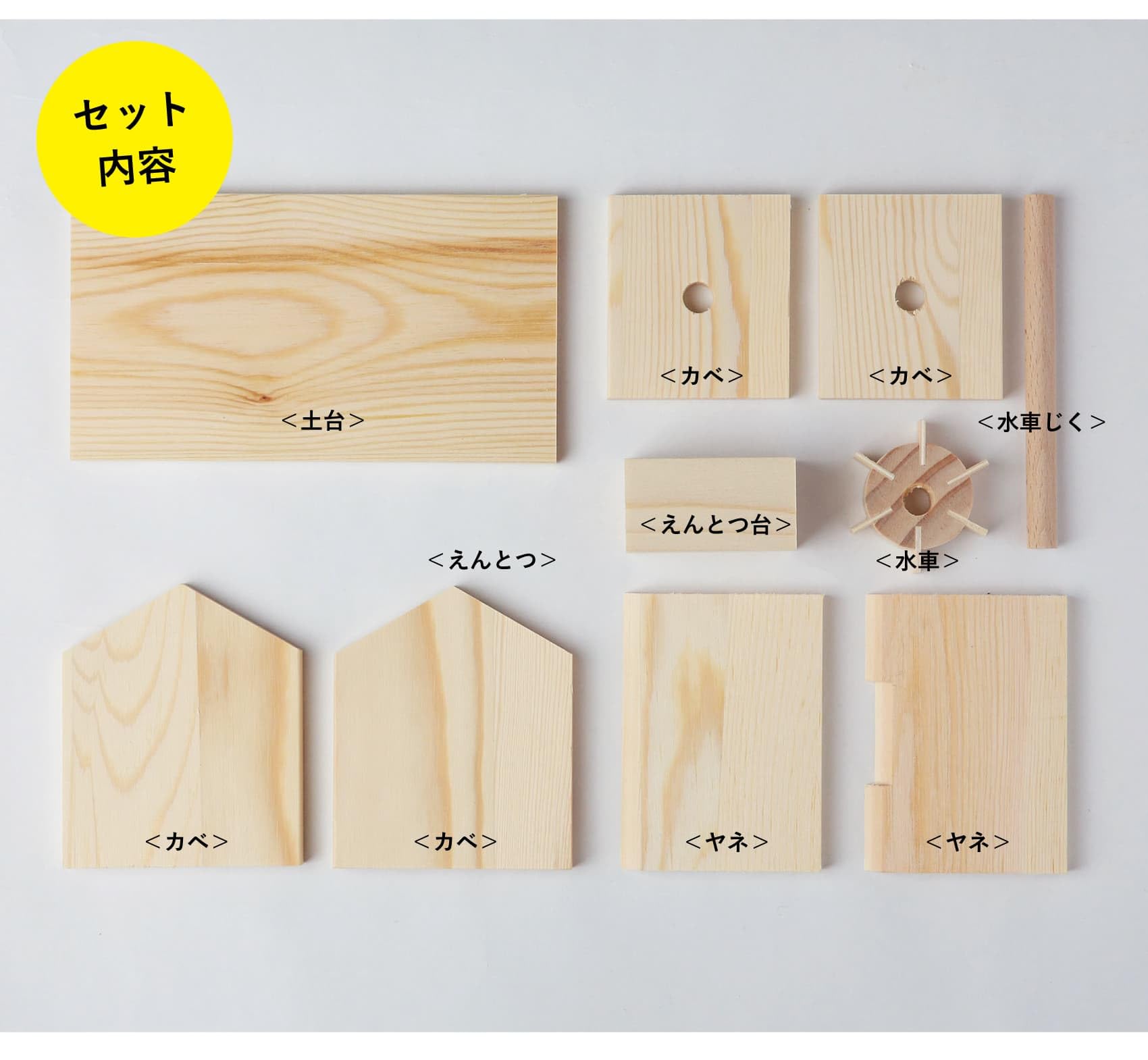 Amazon.co.jp: 神棚の里 山の水車小屋 10個セット 夏休み 工作キット 