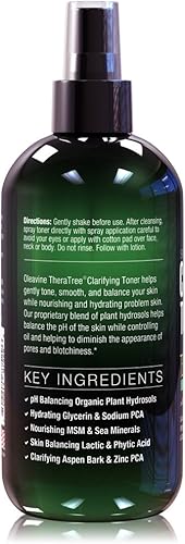 Miniatura 6 de Tónico aclarador con MSM, té de árbol e hidrosol Neem, control de acné para rostro y cuerpo, reductor natural de poros, aceite para suavizar,