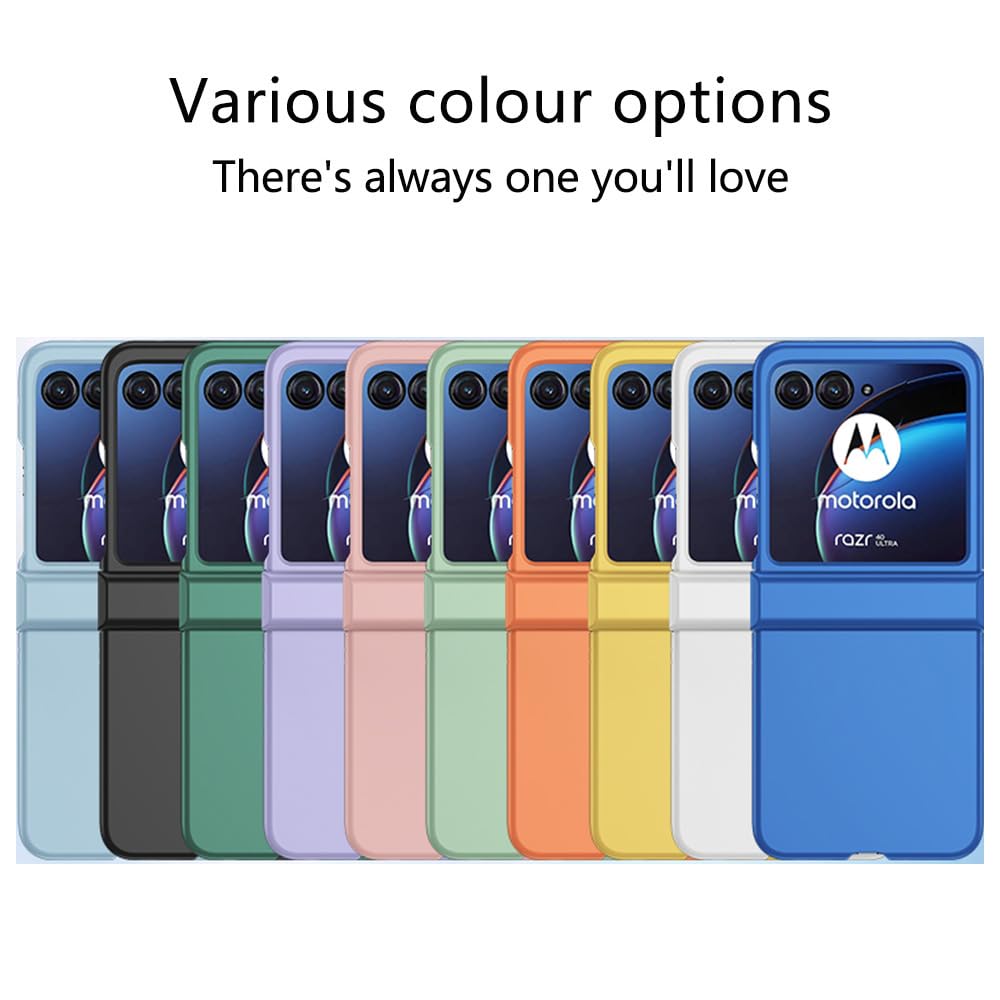 Coque De Protection Pour Motorola Razr 50 - Marque Qinouk - Transparente Noire Mate, Antichoc, Protection Charnières - Neuf