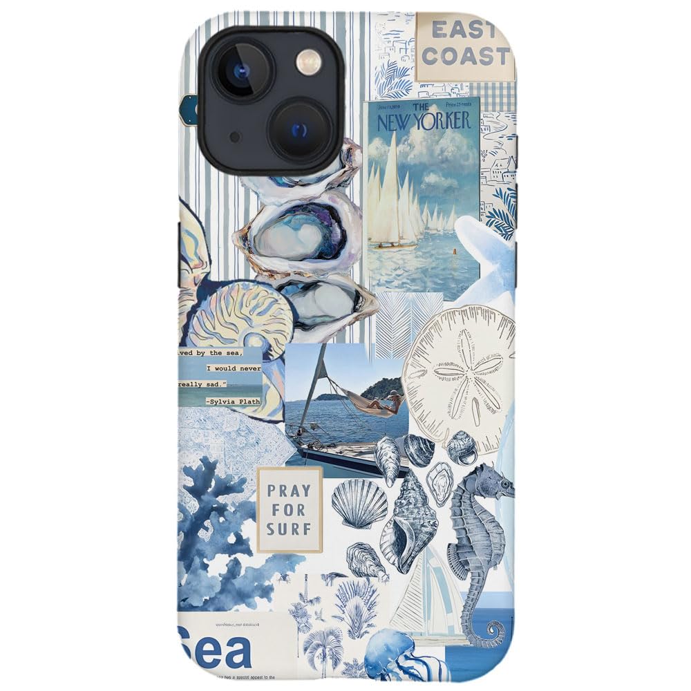 Amazon.com: Compatible with for iPhone 14,Vintage Seashell Ocean