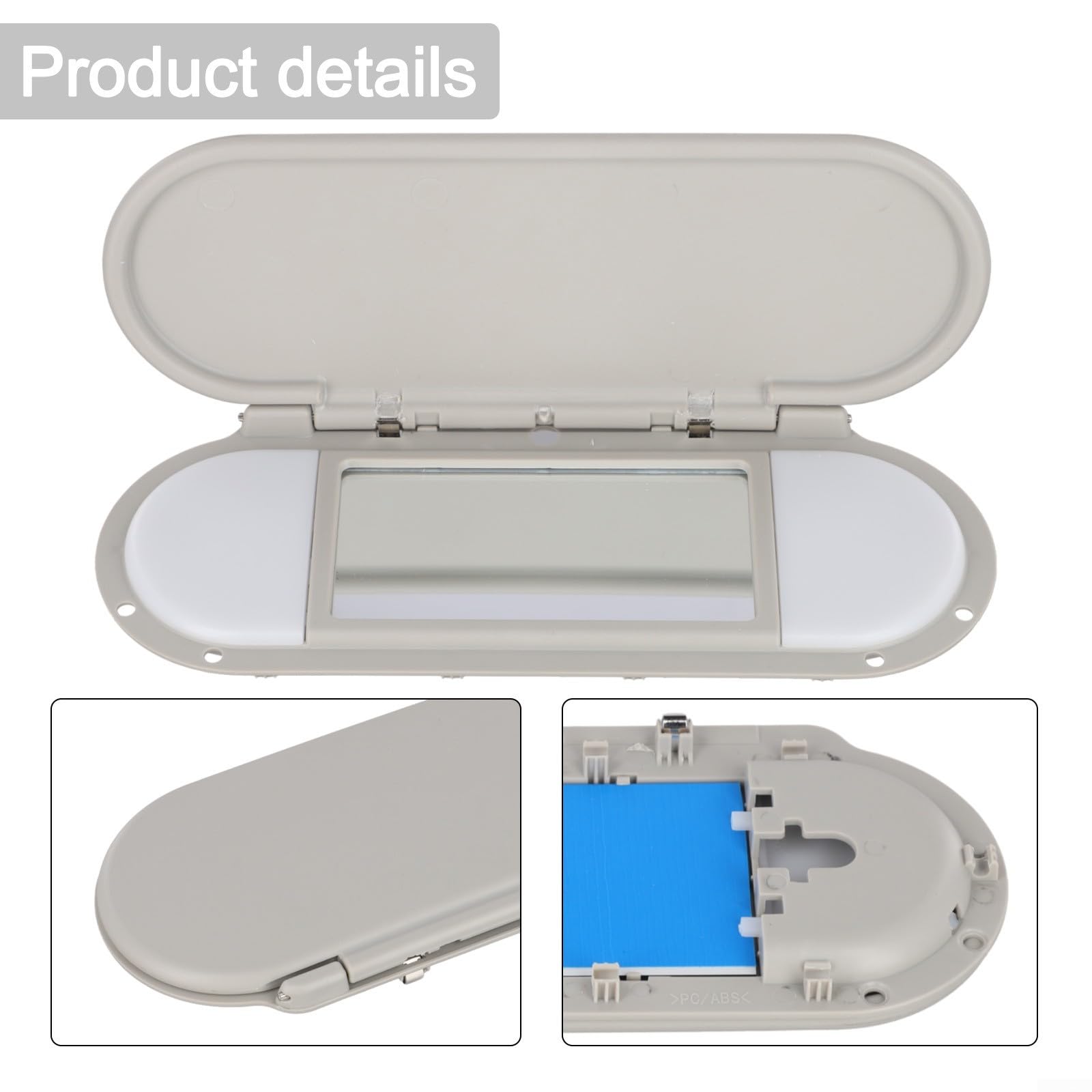 Estetica Grigio Sostituzione Visiera Parasole Vanity Specchio Cover per Mini Per Cooper (2015 2022)