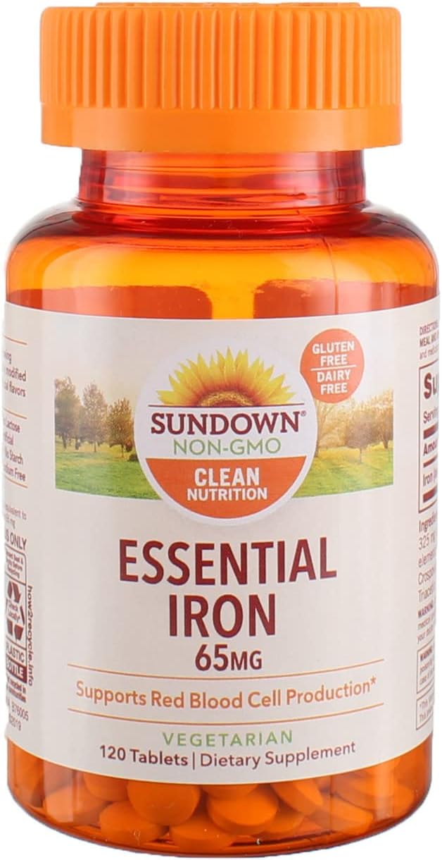 Sundown Naturals Sundown Naturals Iron, 120 tabs 65 mg(Pack of 3)