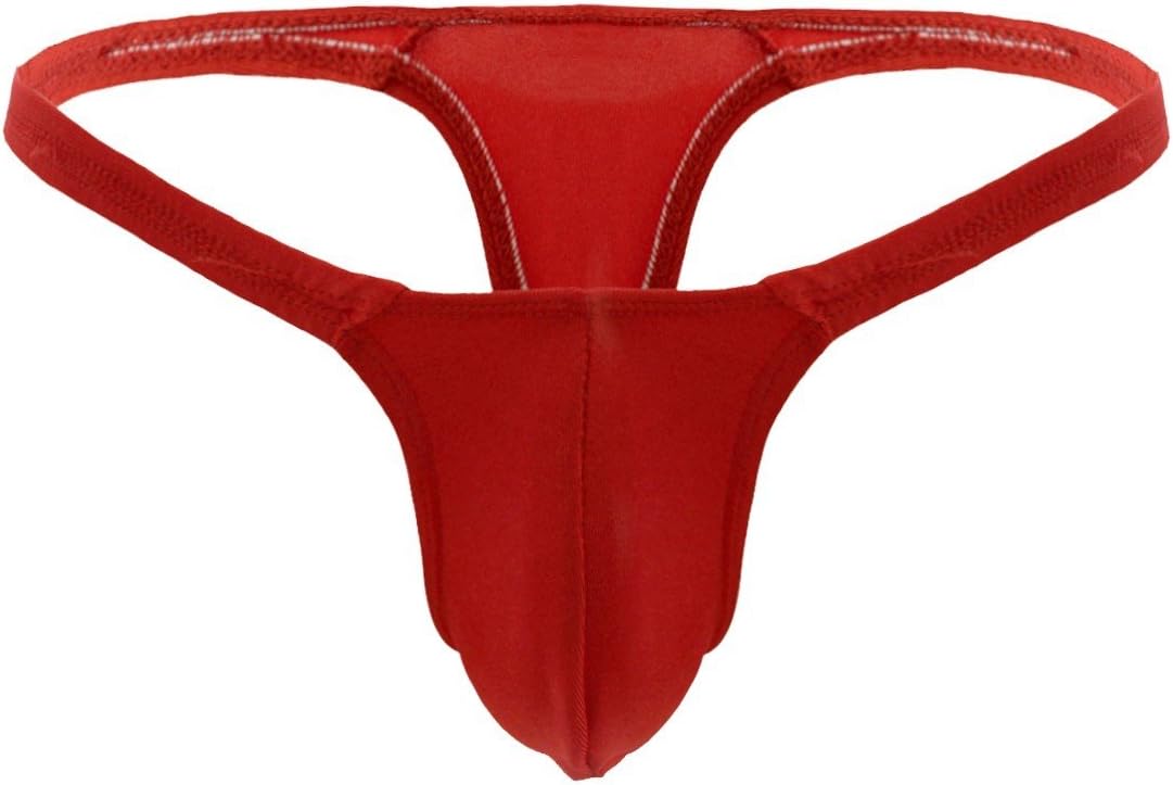 FFESHOW Men's Smooth Bikini Pouch Underwear G String Thongs