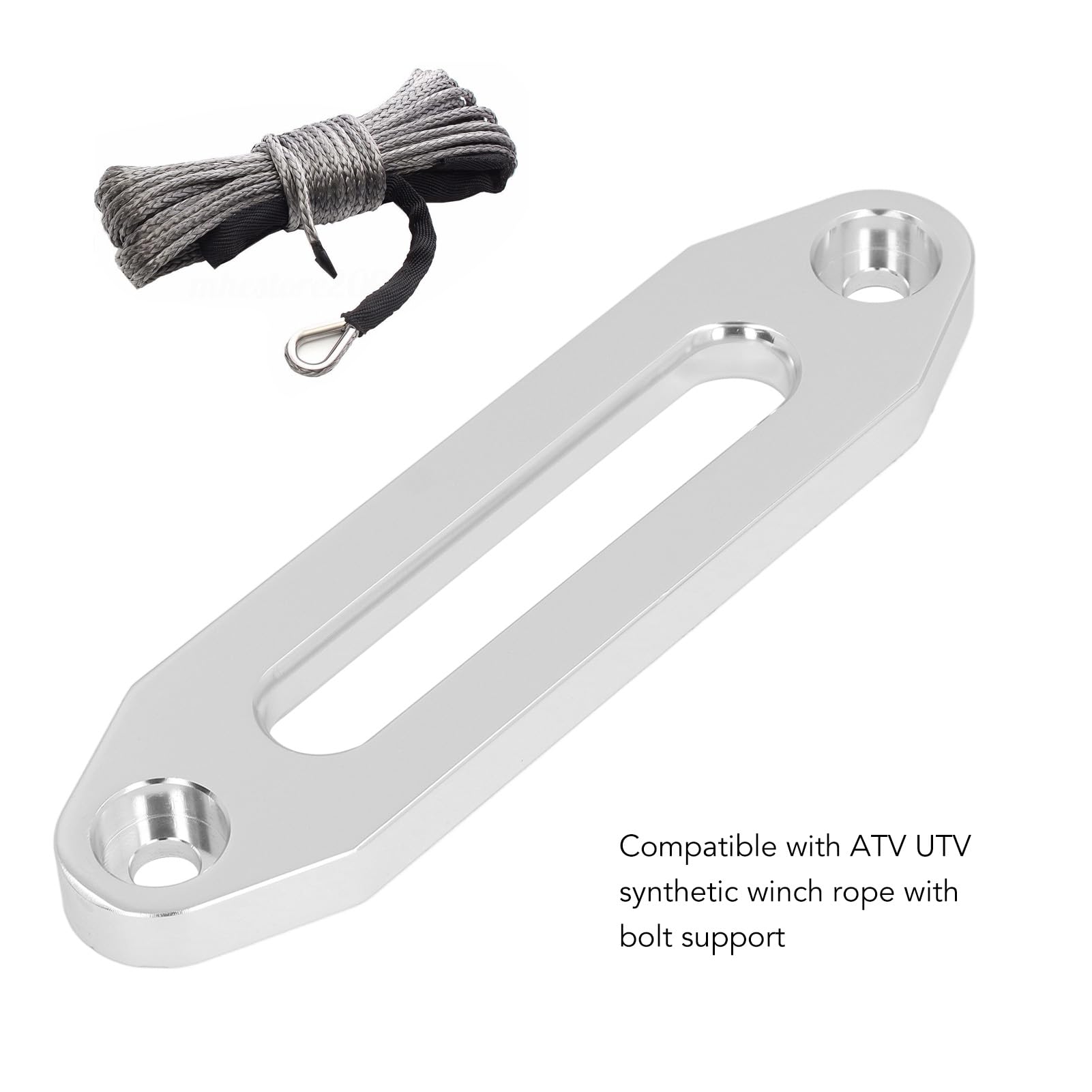 Passacavo Hawse in Alluminio, Guidacavo per Funi Sintetiche per Verricello 4000 6000 LB, compatibilità con ATV e UTV (6000LB)