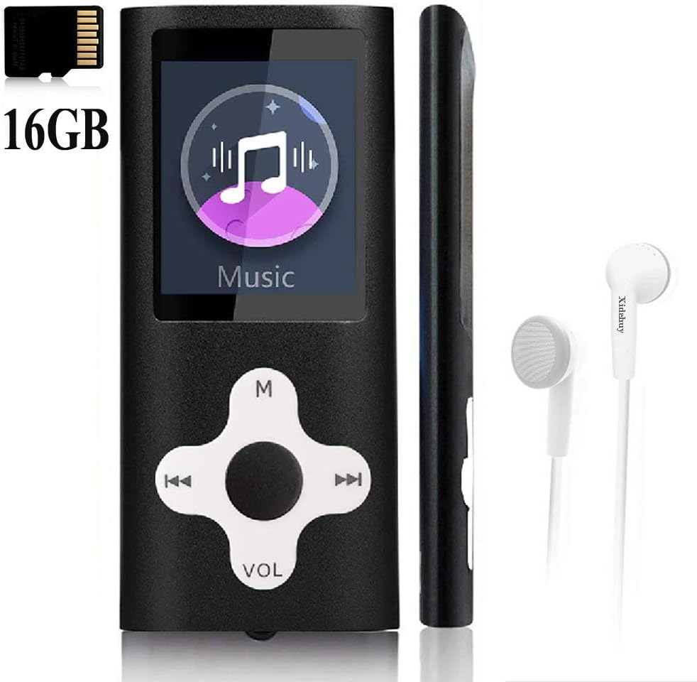 Mp3 Player,Music Player with a 16 GB Memory Card Portable Digital Music Player/Video/Voice Record/FM Radio/E-Book Reader/Photo Viewer/1.8 LCD
