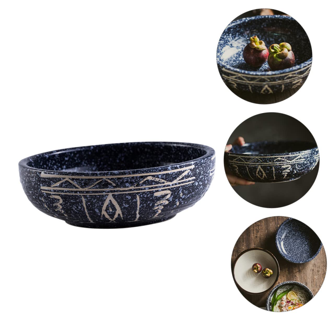 1 szt. Udon serwowanie prosty ryż tajska rodzina sałatka pojemniki na deser miska duża zastawa stołowa ceramiczna ramen dla ryb dekoracyjna przekąska jedzenie restauracja płatki domowe przystawki mieszanie kolorów