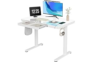 Spacious Glass Standing Desk: Revolutionize Your Workspace