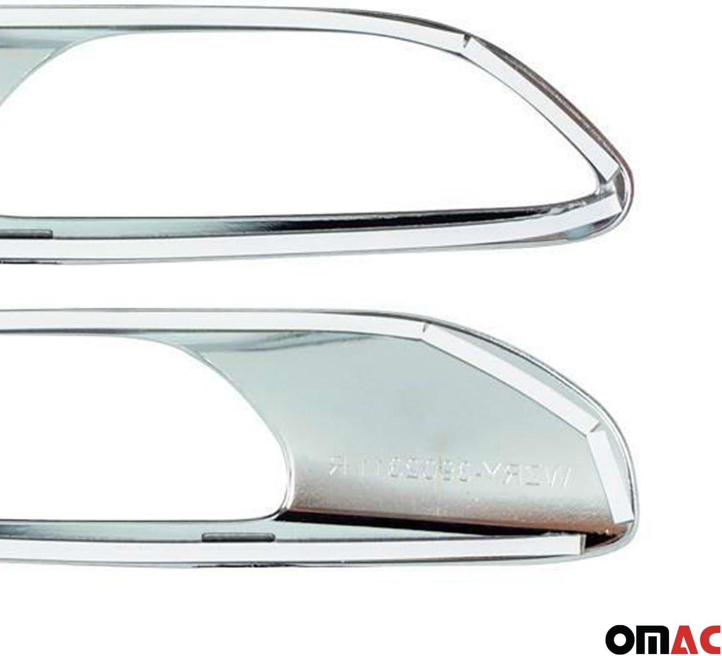 OMAC Headlight Trim Bottom for Jeep Renegade 2015-2018 Chrome ABS 2Pcs
