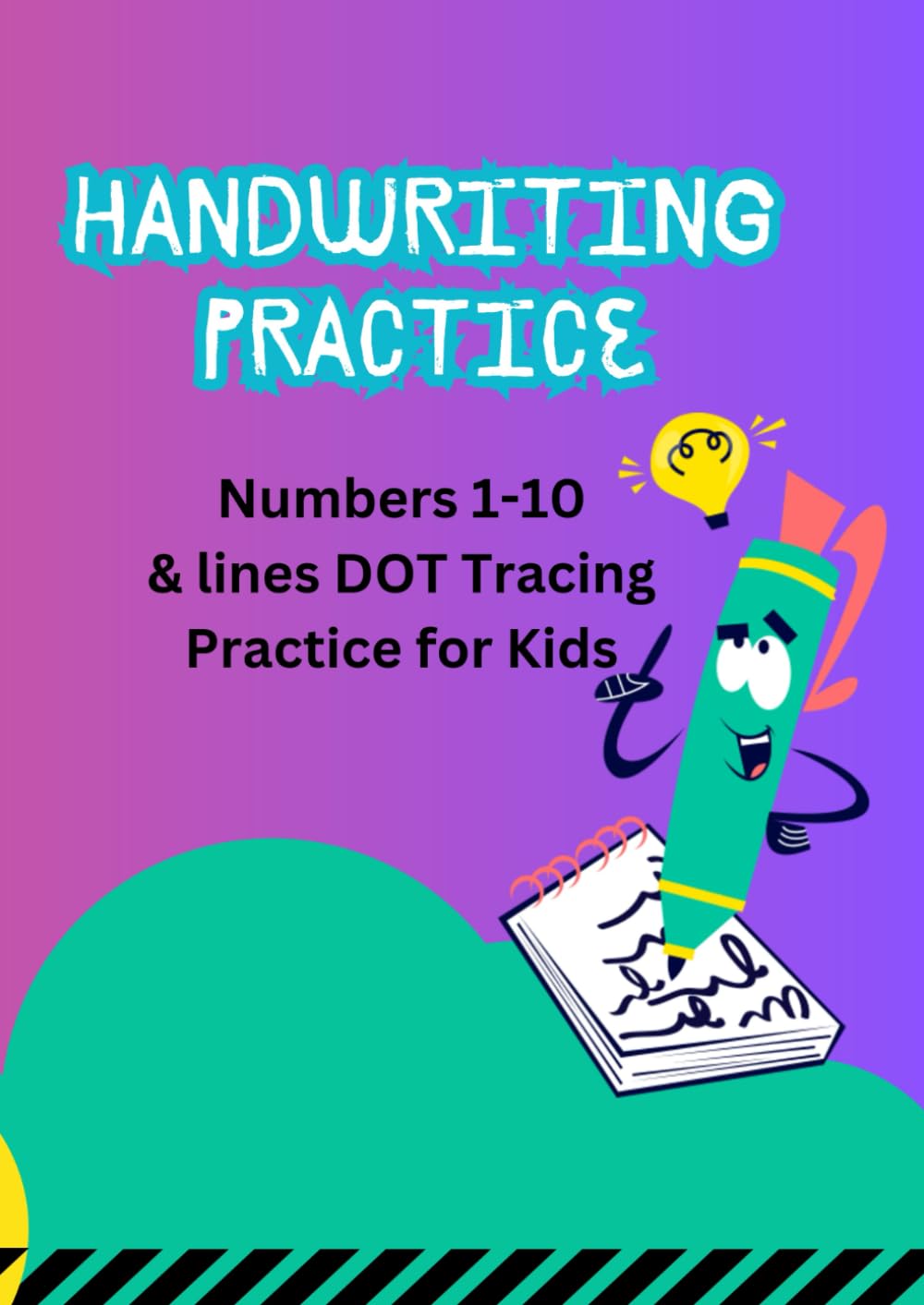 Handwriting practice: Numbers 1-10 & lines DOT Tracing Practice for Kids