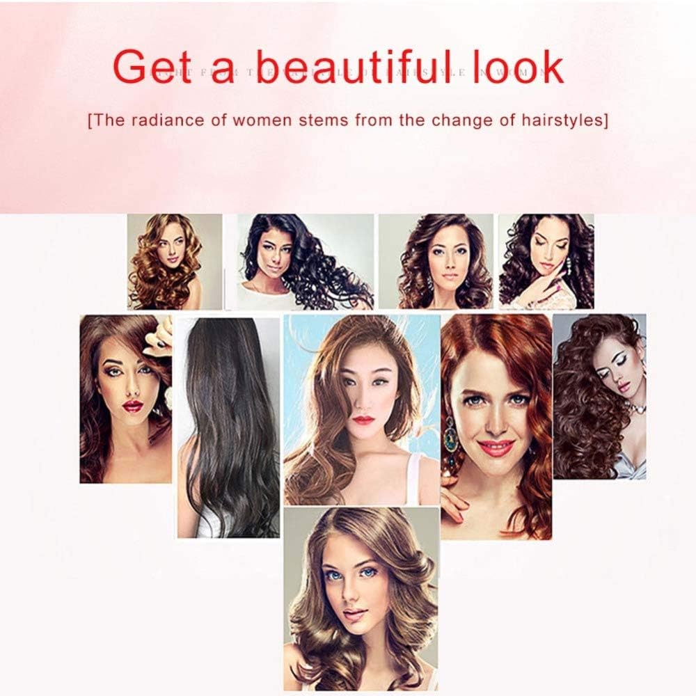 Hair Curler Multifunction Curling Tongs Curling Wand Ceramic Iron Curling Iron Dual Voltage Heat Convient Aux Coiffures Longues Et Courtes des Hommes Et des Femmes,19mm