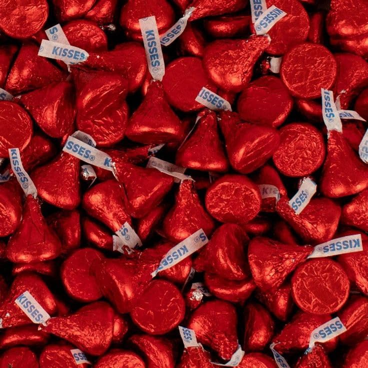 Milk Chocolate Candy In Red Foil approx 100 Pieces 16 OZ