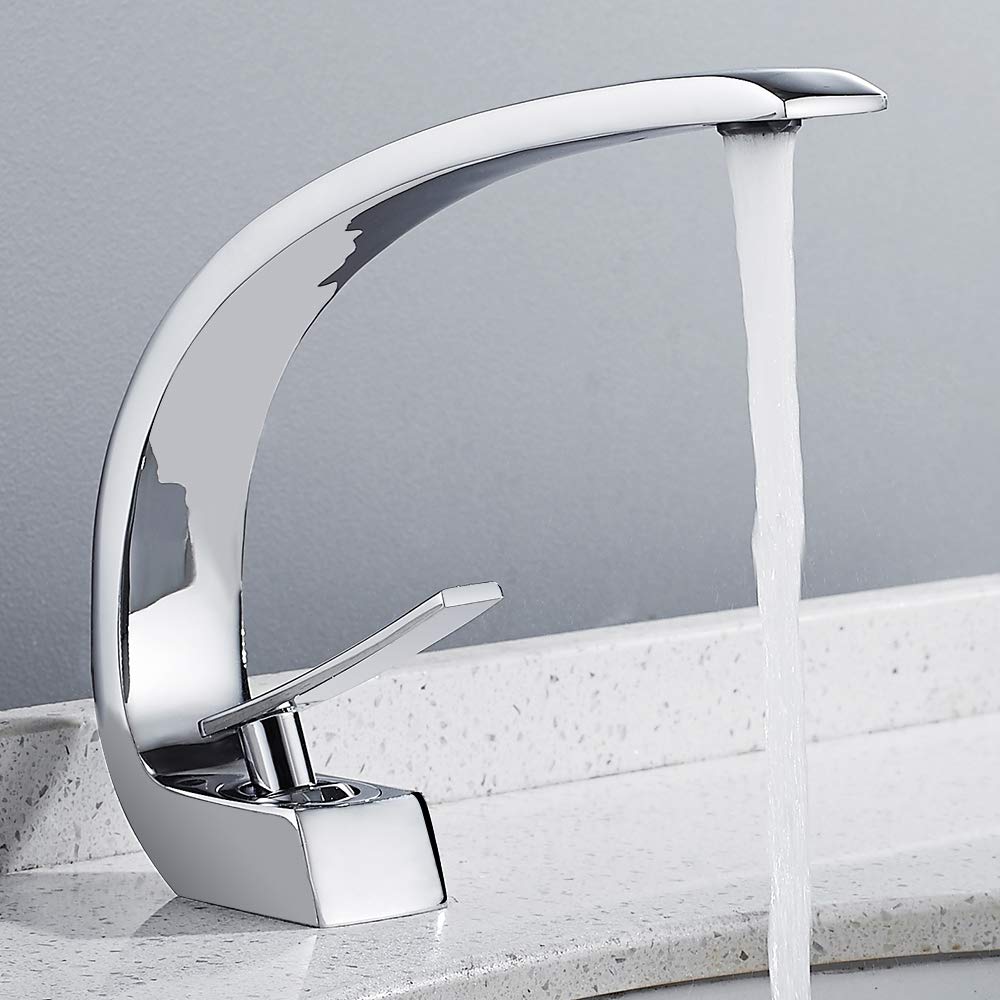 Rubinetto monocomando per bagno (cromo)