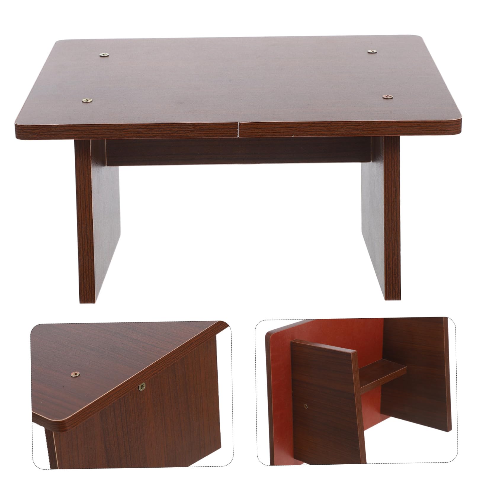 Poggiapiedi in Legno Inclinato per Scrivania e Sedia Ufficio | Portatile e Stabile, per Camera da Letto o Sessioni Gaming, Design Moderno Contemporaneo