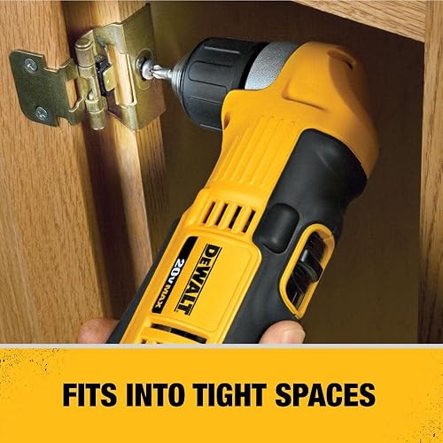 Miniatura 4 de Dewalt Taladrodestornillador en ángulo recto de 38 pulgadas de iones de litio de 20 V (herramienta desnuda) (renovado)