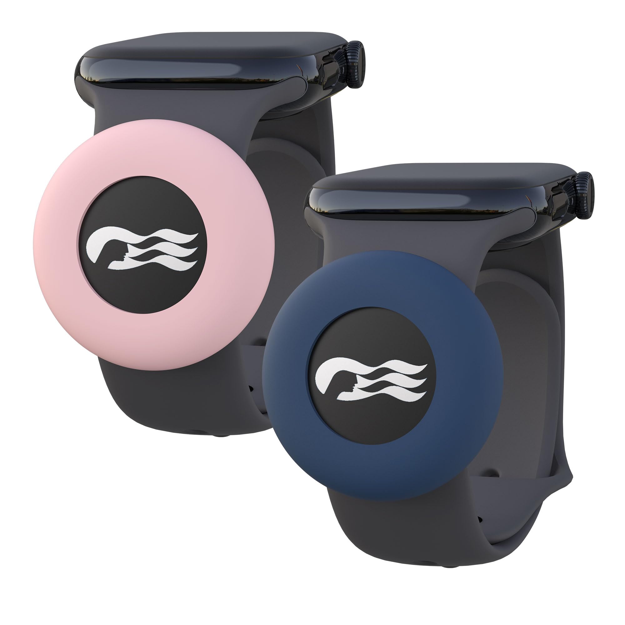 Photo 1 of [2 Pack] Princess Cruise Medallion Watch Adapters Holder for Carnival Medallion (2024, 2025,2026),Silicone Accessory Fits Watch Wristbands, Also for Apple AirTag Cat Collar Holder,0.9,Blue/Pink