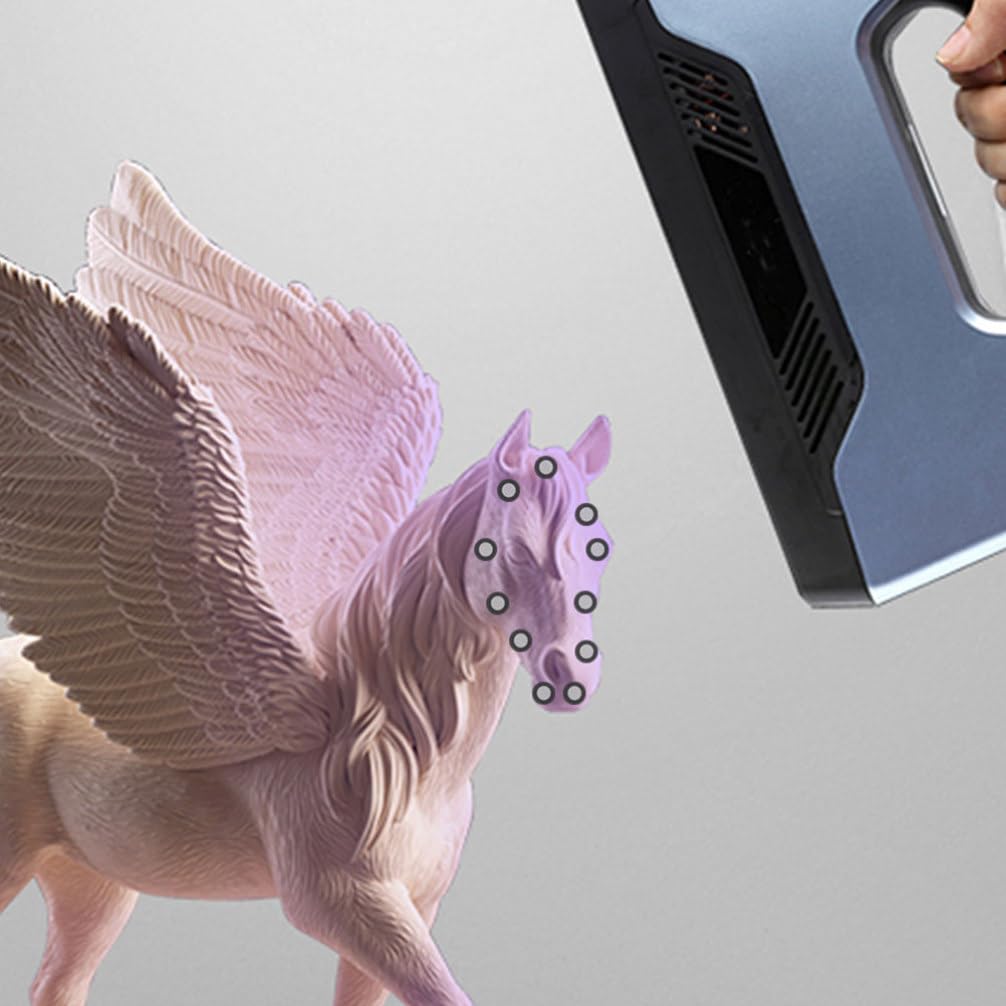 DOITOOL 3D-Scan-Spray 30 Blatt Referenzmarkierungspunkt Reflektierende Folie Markierungspunkte 3D-Scanner-Zubehör 3D-Scan-Spray 3D-Scan-Spray