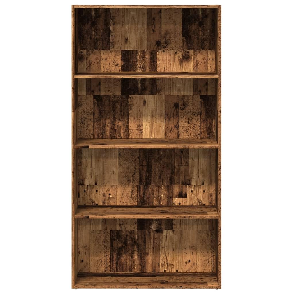 Generisch Bücherregal Altholz-Optik 80x30x152 cm Holzwerkstoff,Möbel,Regalsysteme,Bücherregale Bücherschränke-857947
