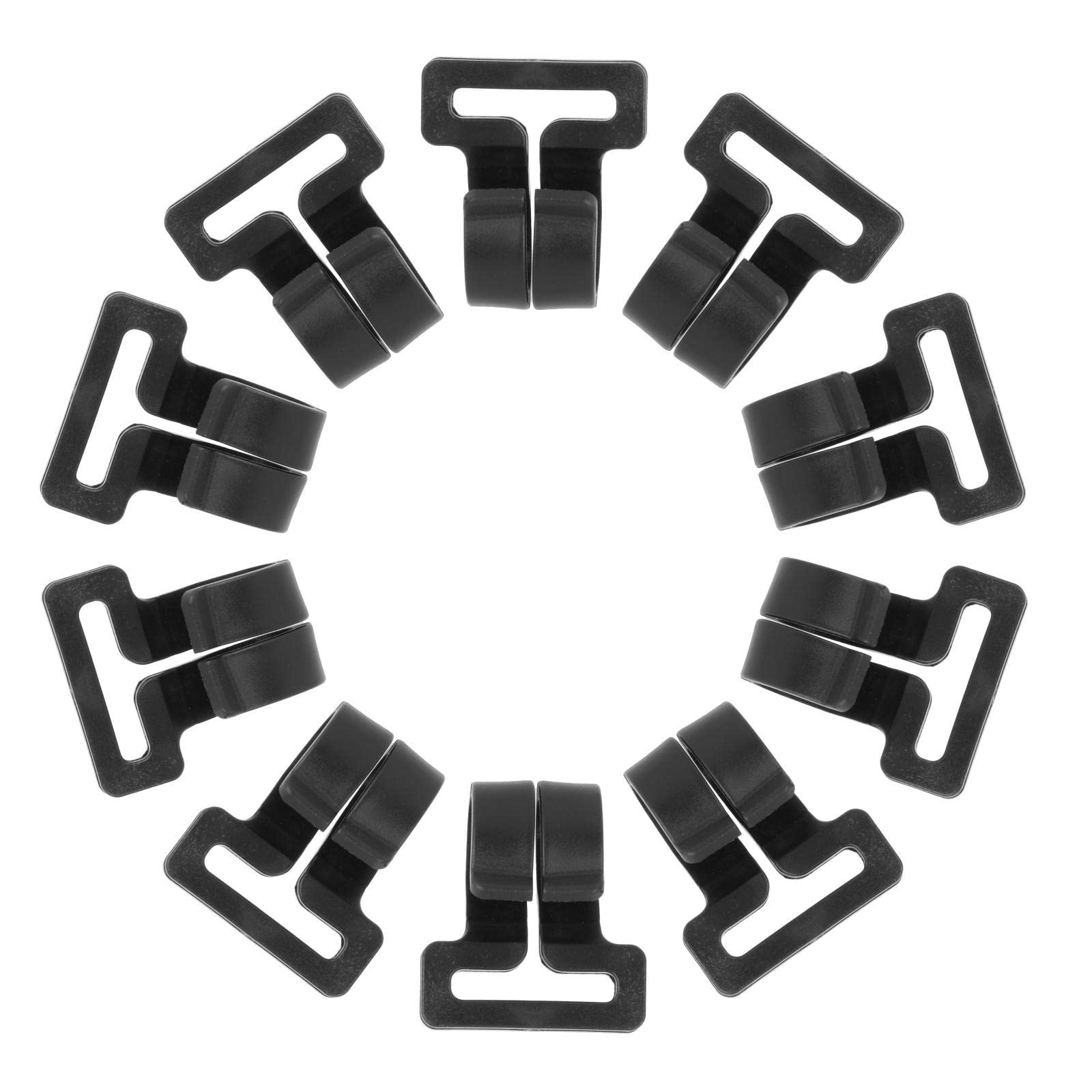 10x Camping Tent Pole Hook Awning Hooks Travel Nylon Set Black Outdoor Sports | Camping & Hiking | Tents & Canopies | Tent & Canopy Accessories