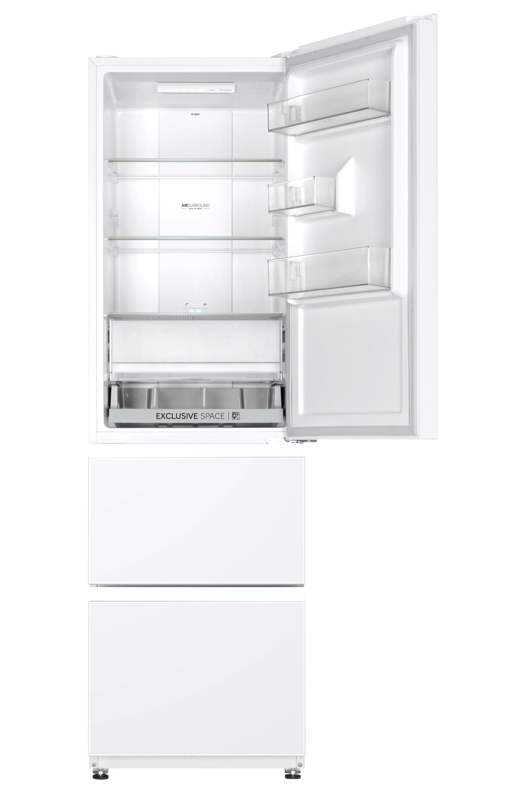 Réfrigérateur combiné inversé HAIER HTR3518ENMW