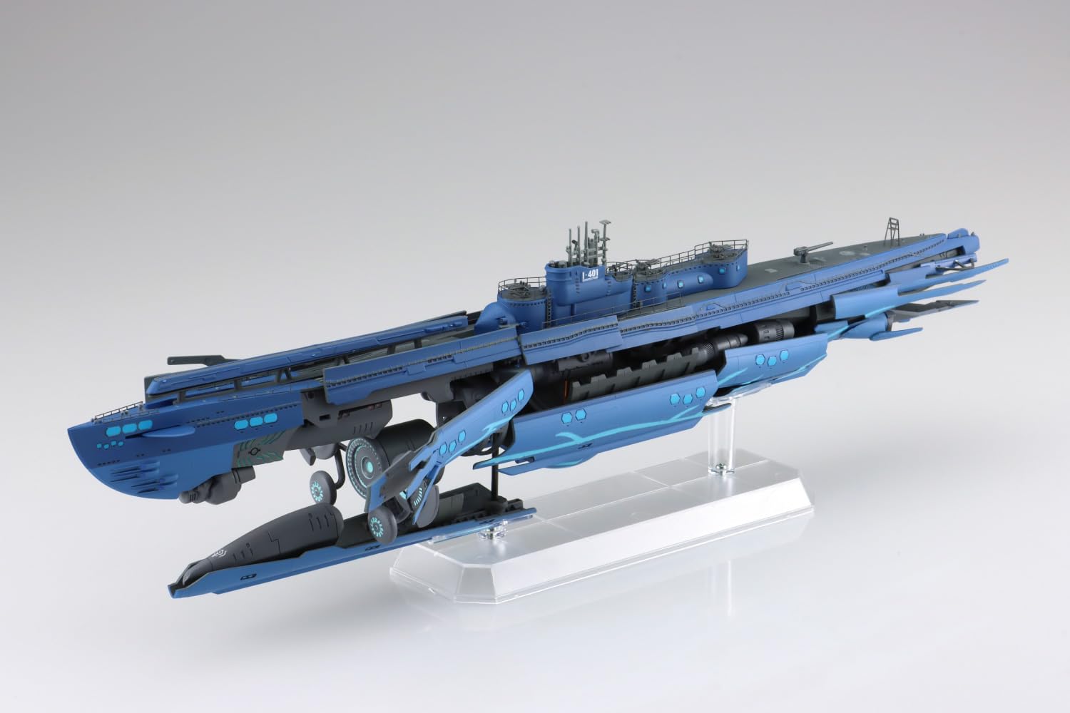 【美品】Misha&Puff Blueslate Submarine Seas Aoshima Arpeggio of Blue Steel 1/350 Scale - Ars Nova Submarine