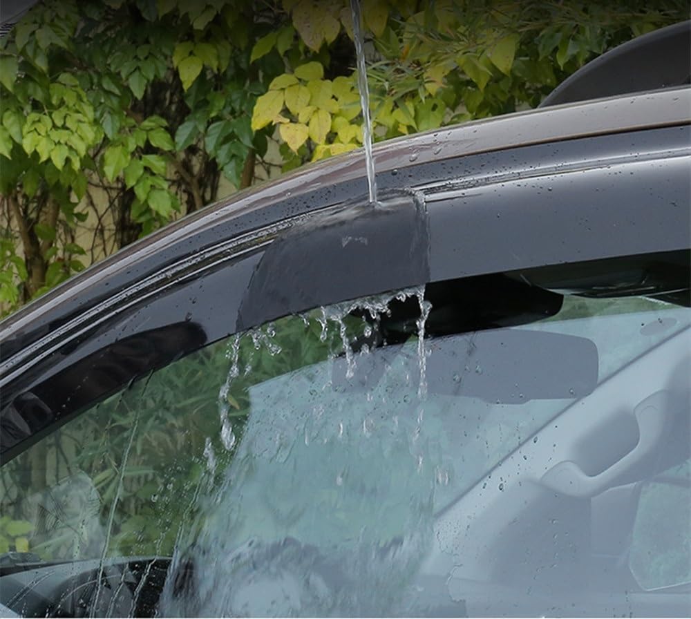 Seitenfenster-Windabweiser Fensterabweiser, Türvisierschutz für Entlüftungsmarkisen, Schutz, Regenschutz für Focus 3 MK3 2012–2018 Visierschutzabdeckung