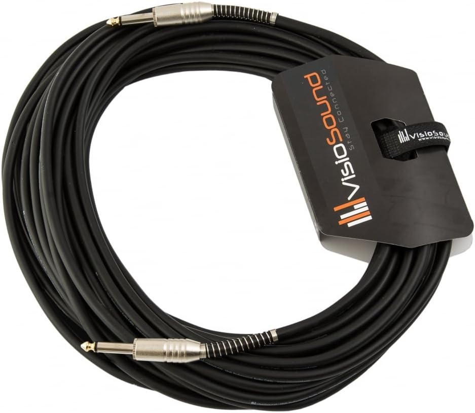 6.35mm 1/4" Jack to 1/4" Jack PA Speaker Cable/Guitar Amp Head/Cab Lead