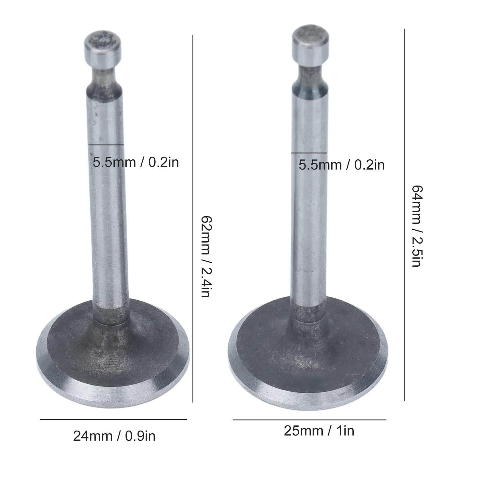 2 Set Intake Uitlaat Motor Klep Kit Automotive Vervanging Motor Kleppen Onderdelen voor 2KW 2.5KW 3KW 168F GX160