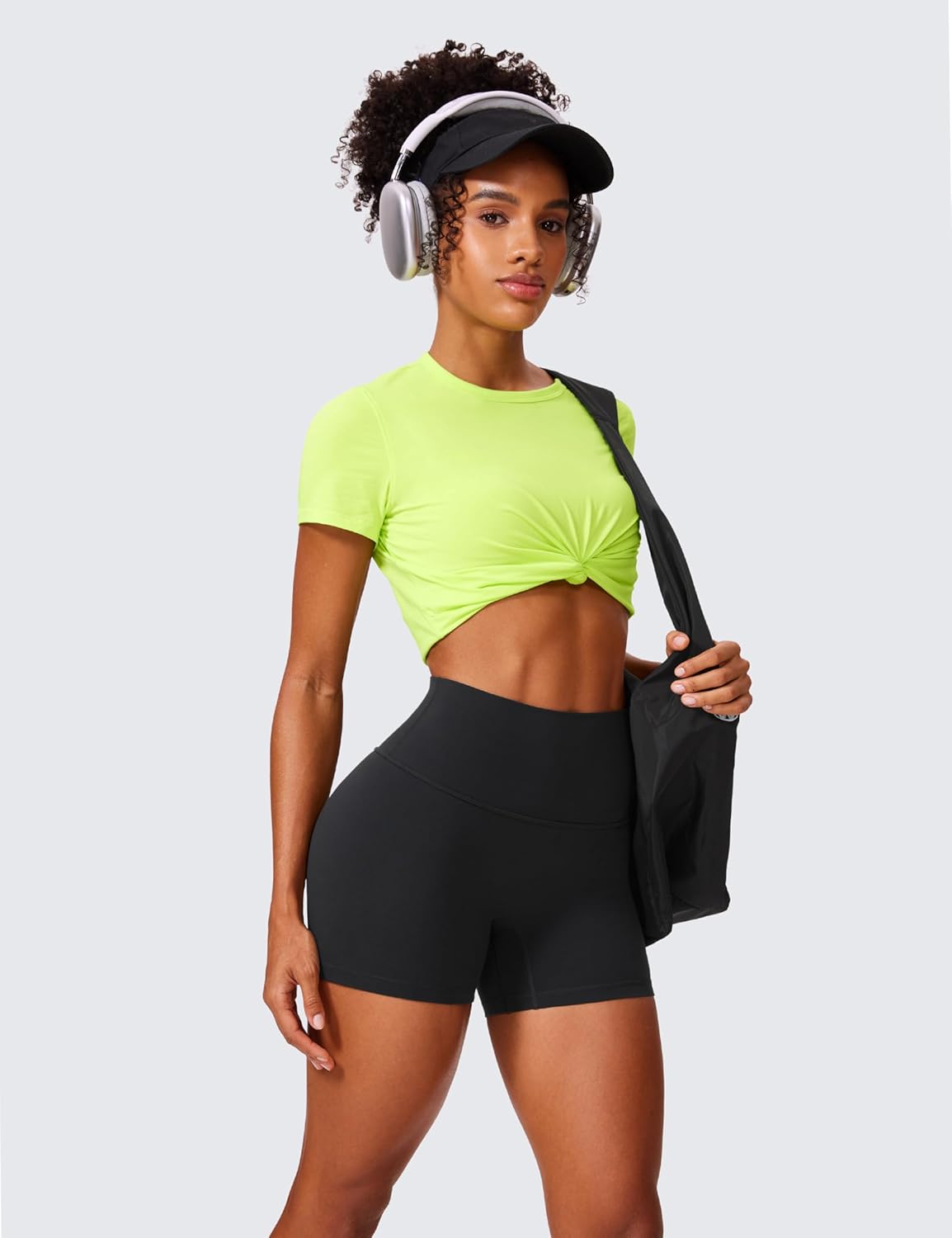 CRZ YOGA Secretsculpt Butterlift Biker Shorts for Women: High Waisted 4" CRZ YOGA Secretsculpt Butterlift Biker Shorts for Women: High Waisted 4" - Image 3