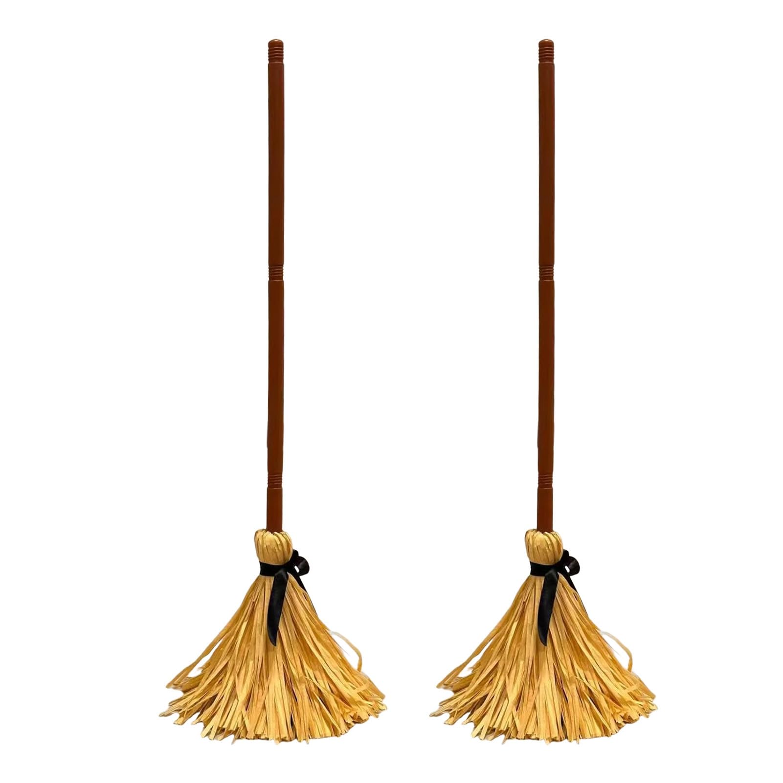 ZhzeYun Animated Floating Witch Broom, Halloween Moving Mysterious Broomstick with Spooky Sounds, Haunted Decorations that Move for Party Indoor, Cosplay Costume Accessory2pcs