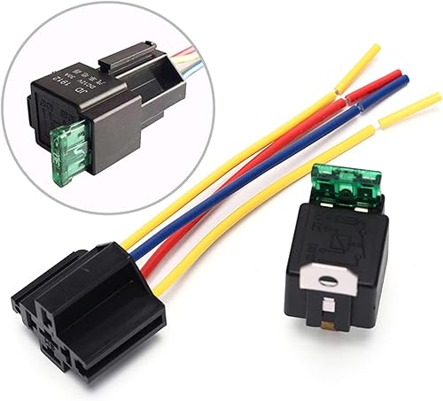 Miniatura 2 de ILAME Arnés de relé impermeable para coche, 4 Pines, 12V, 30A, con enchufe de relé, alta calidad, 1 ud.