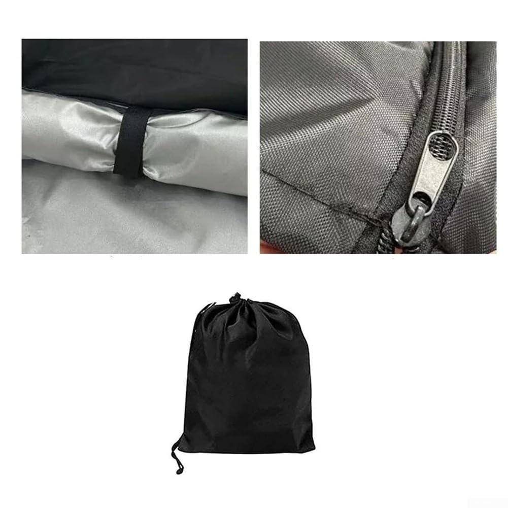 Copertura professionale per portapane in tessuto Oxford 210D, con finestra in PVC trasparente, impermeabile, per carrello da forno a 20 strati, 59 x 72 x 163 cm, nero (B)