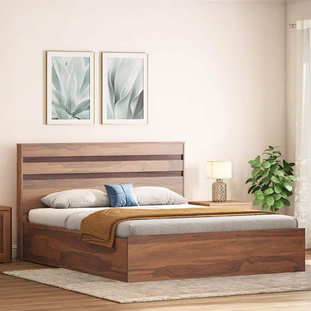 Urban Ladder Rodrigues Queen Size Box Storage Bed in Sheesham Paper Finish-picture-24