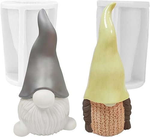 Moldes de silicona de Navidad, kit 3D de adornos de Navidad para aromaterapia, jabón hecho a mano, cera, arcilla polimérica de yeso, resina epoxi,