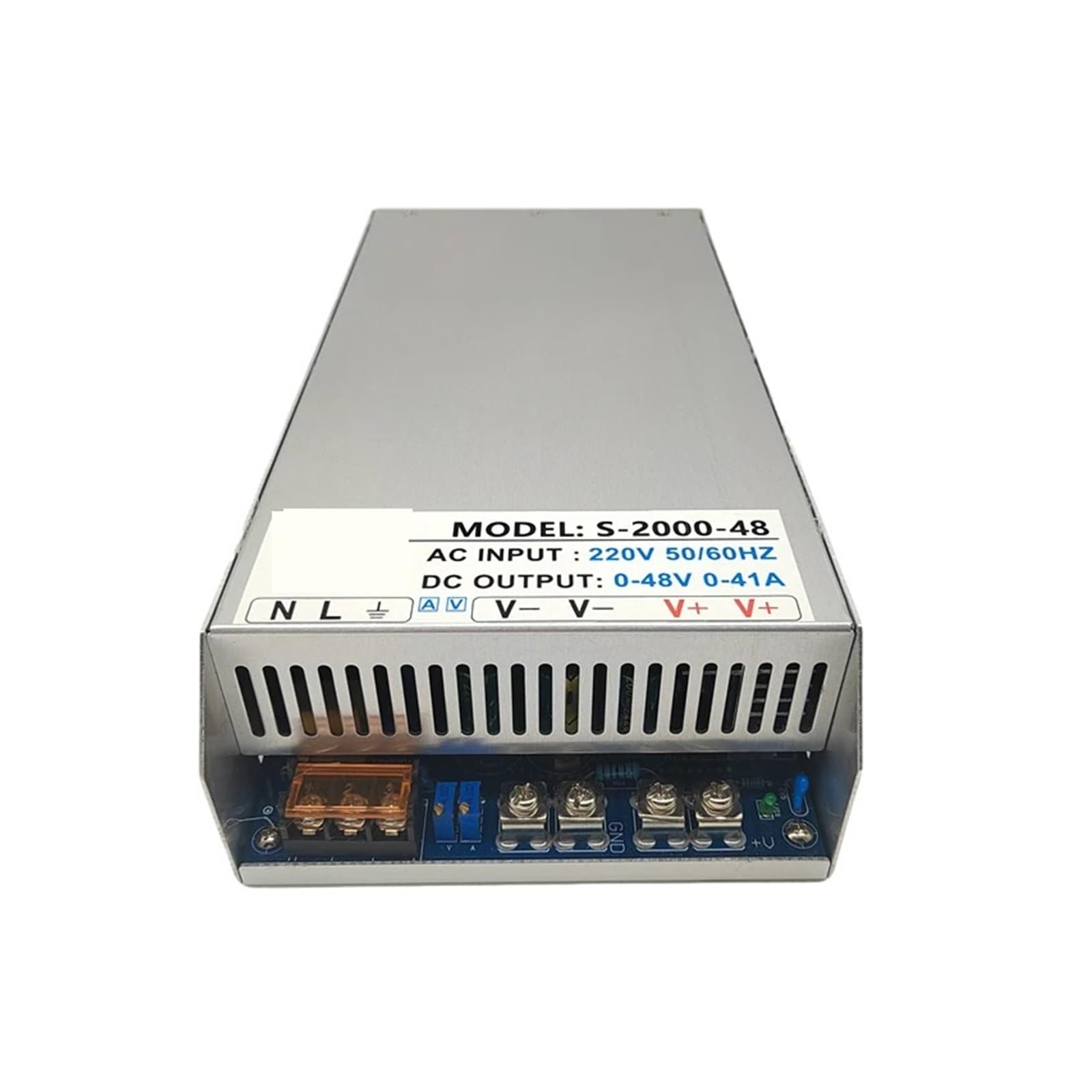 BRODEFUP 1500W 2000W Switching Power Supply 0-24V 36V 48V 60V 72V 80V 90V 100V 110V AC DC Power Supplies(0-48V)