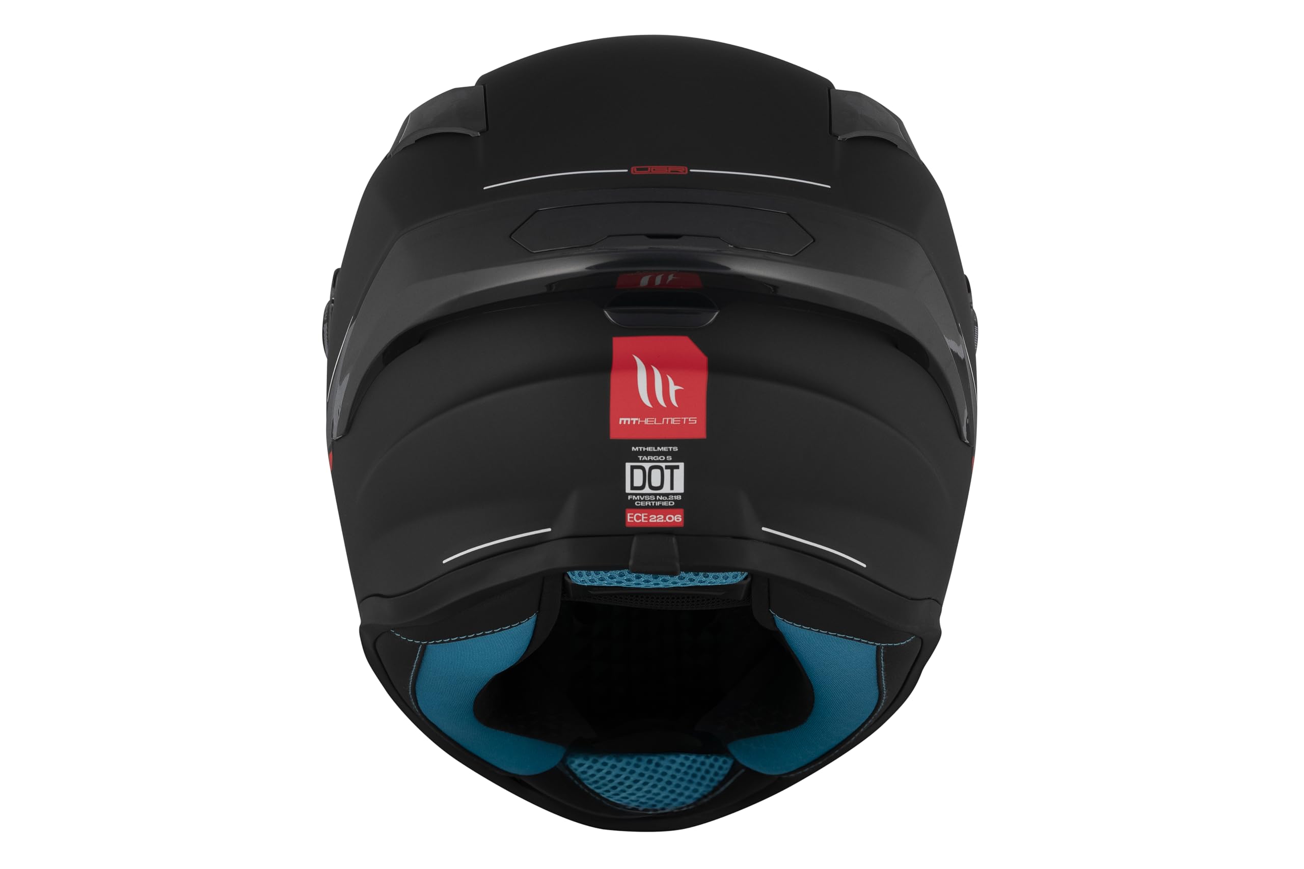 MT Helmets Targo S – Casco Moto Integral con Visor Solar Full Vision, Pantalla Compatible con Pinlock, Interior Lavable y Cierre Micrométrico | Calota HIRP | Homologado ECE 22.06 & DOT