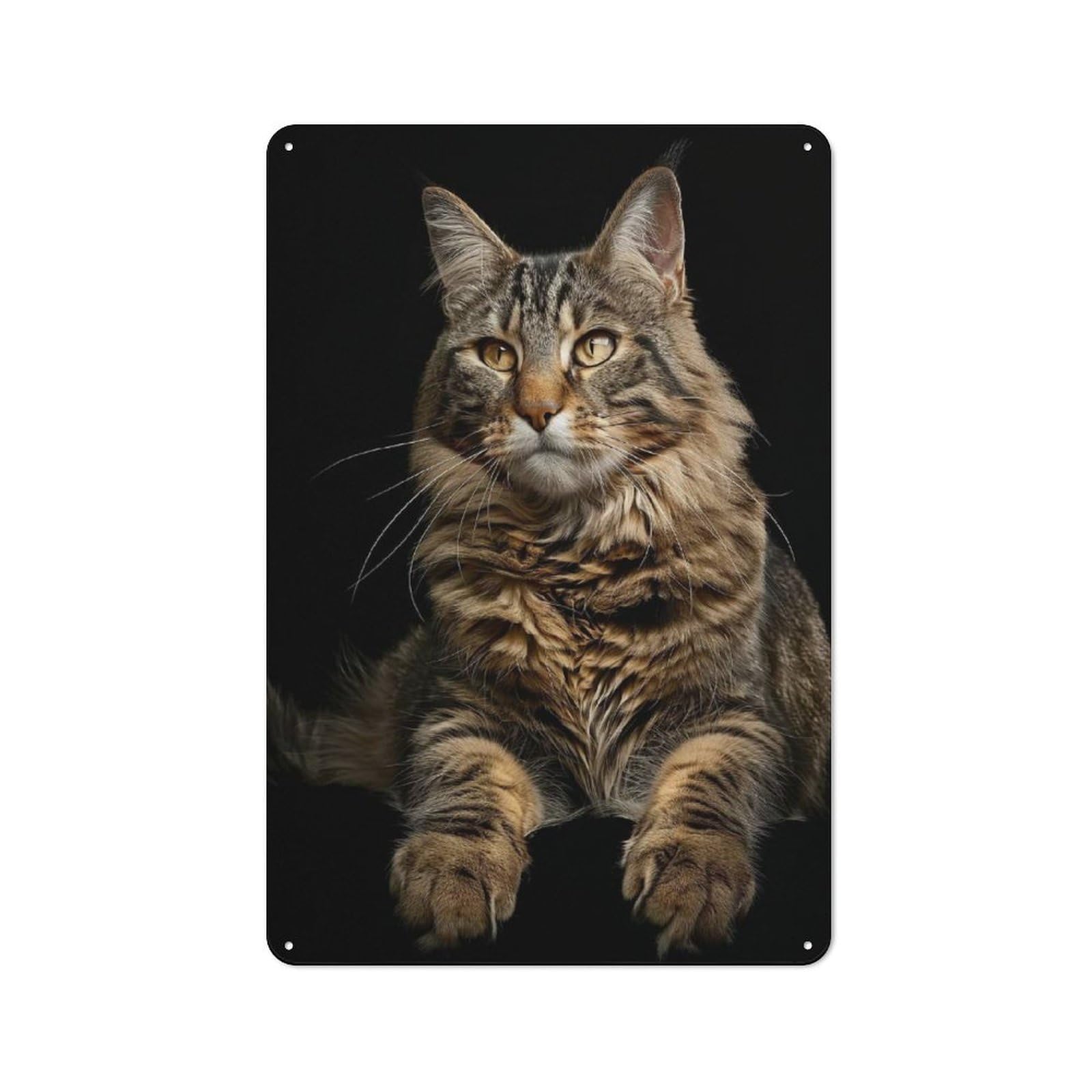 Junmoney Style-21 American Bobtail Everyday Metal Wall Decor 30X20cm, Vintage Metal Sign For Hallway, Home Bar, Garage Or Study