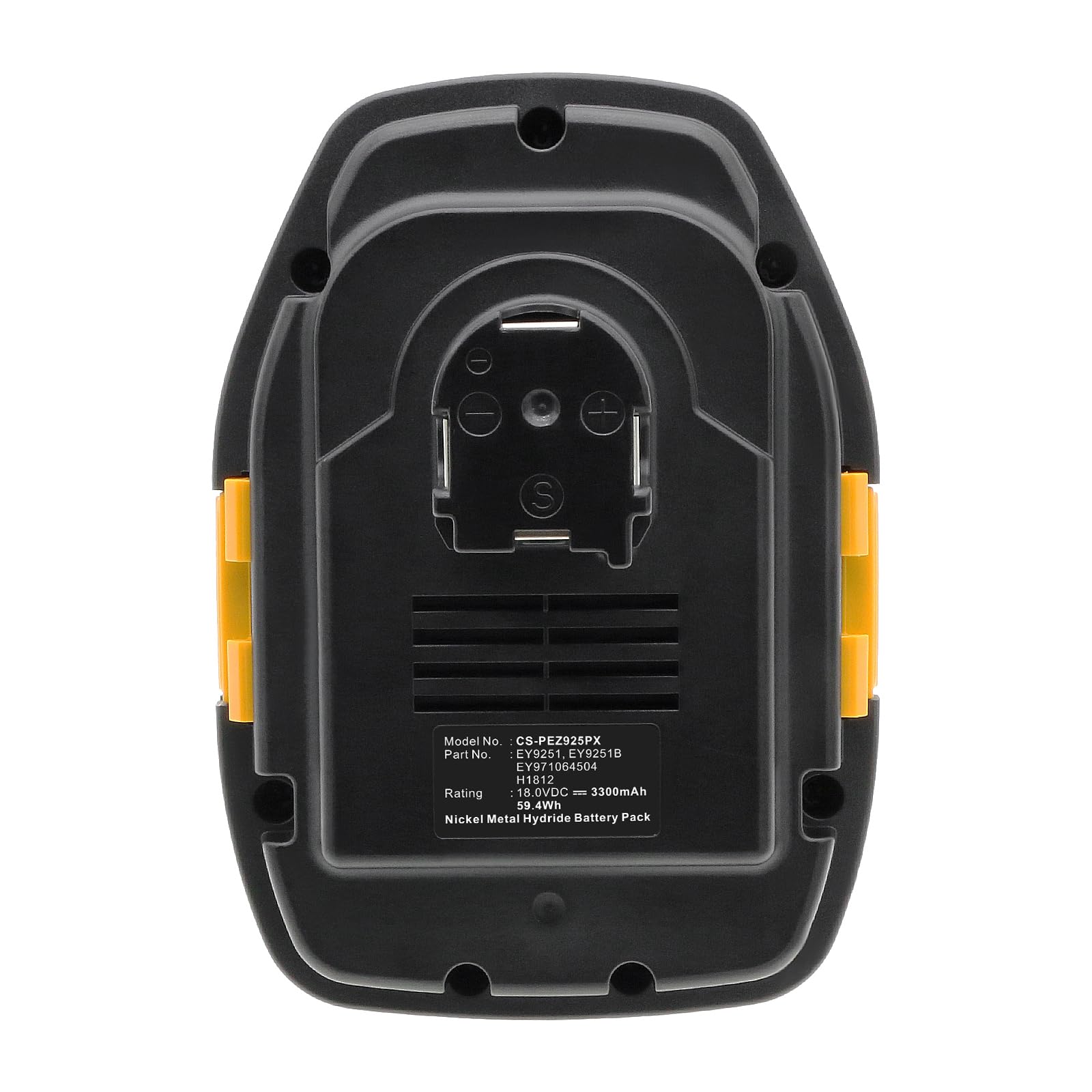 TECHTEK Batterie 3300mAh Compatible avec [Panasonic] EY3544, EY3544GQK, EY3551, EY3551GQ, EY3551GQW, EY3552, EY3552GQW, EY3796, EY3796 Flashlight, EY3796B, EY3796B Flashlight, EY6450, EY6450GQKW, EY6