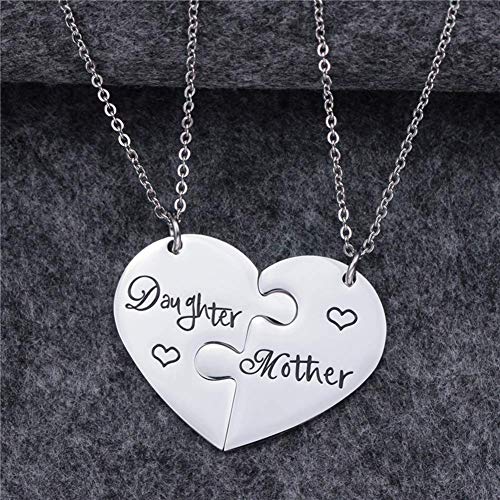 COLORFUL BLING Mother Daughter Necklace Gifts - 2PCS Mom Necklace from Daughter, Mom Gifts Daughter Gifts for Mother's Day2