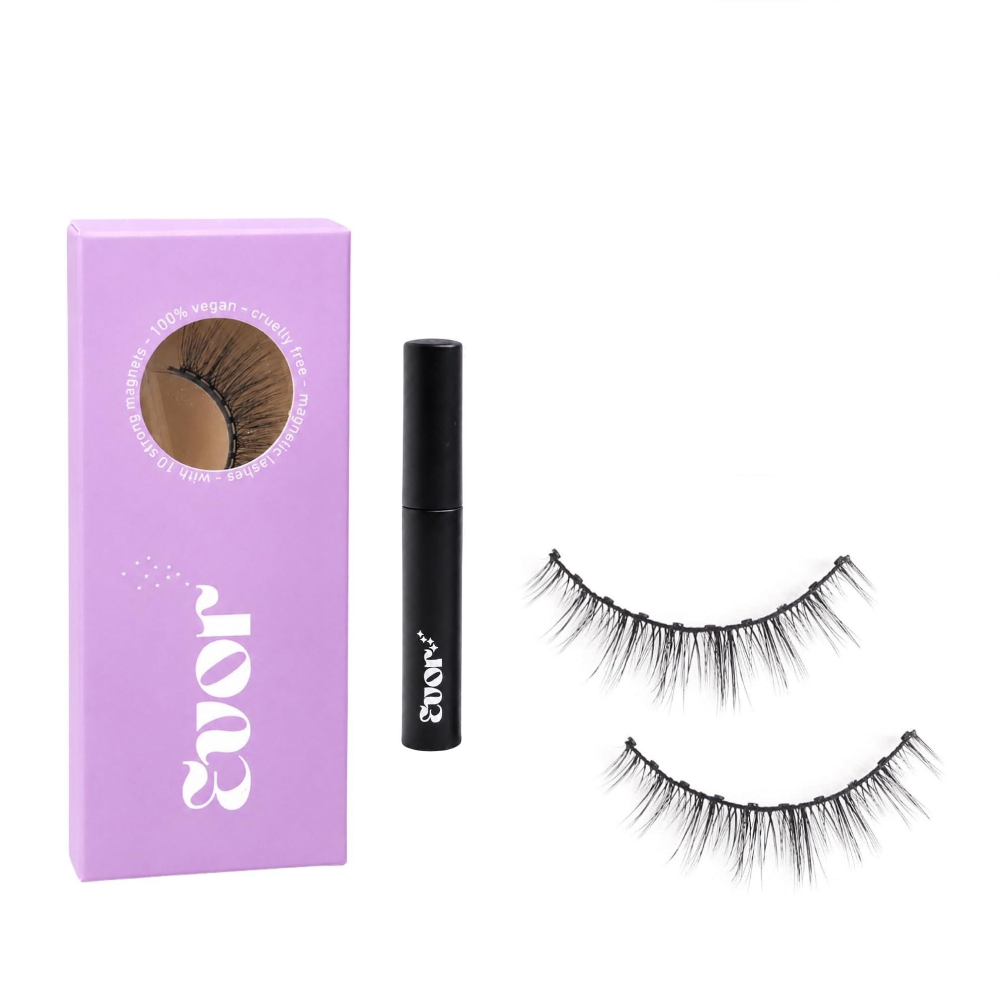 EVOR Magnetic Eyelashes (MyCutie) with Free Magnetic Eyeliner | Reusable Lightweight Lash Set for Natural Eye Makeup | Easy-to-Apply Magnetic Lash Kit for Women & Girls-picture-10