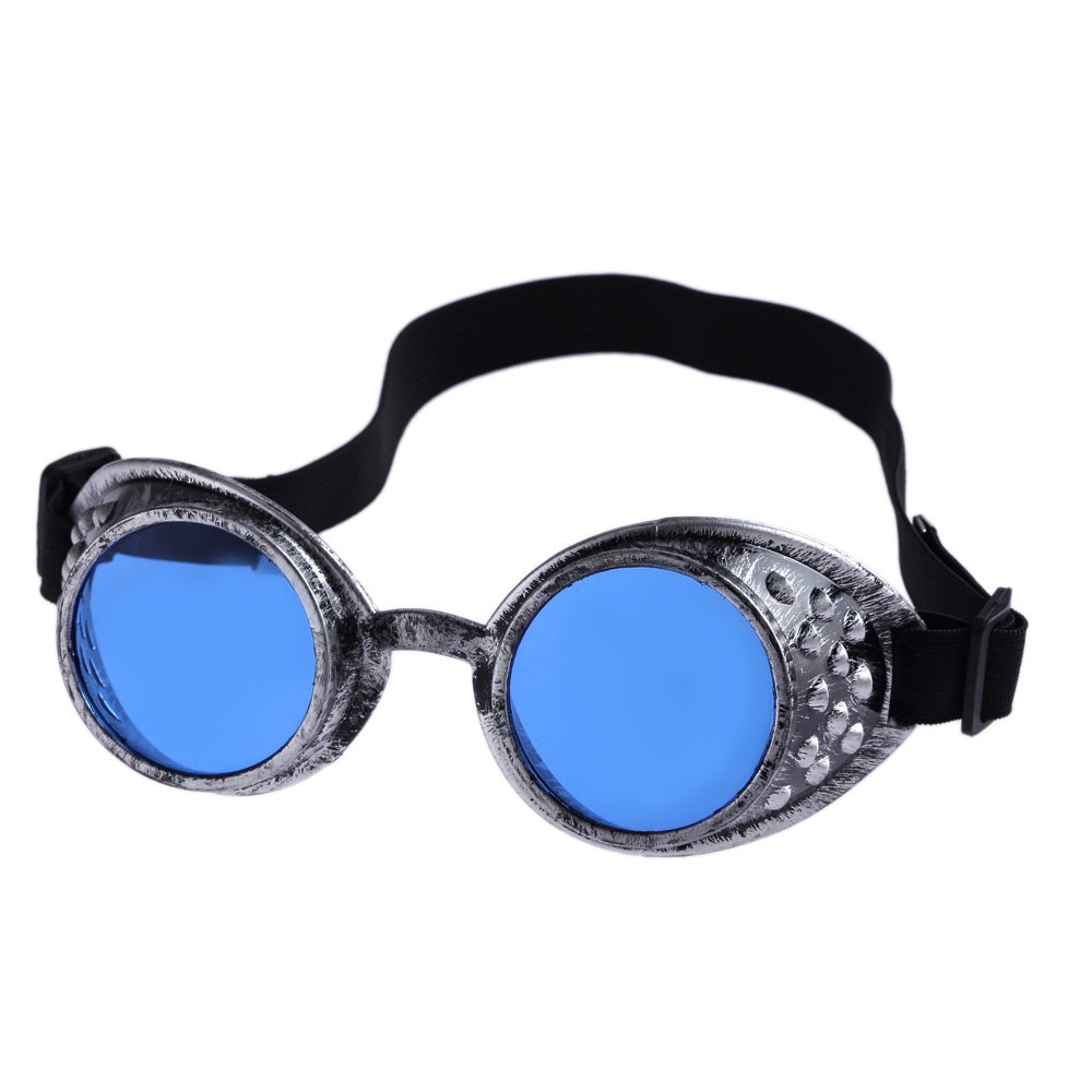 Vintage Steampunk Goggles Glasses Victorian Retro Cyberpunk Gothic Cosplay