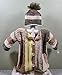 KSS Handmade KSS Brownish and Yellow Baby Cardigan and Hat 12 Months SW-1077