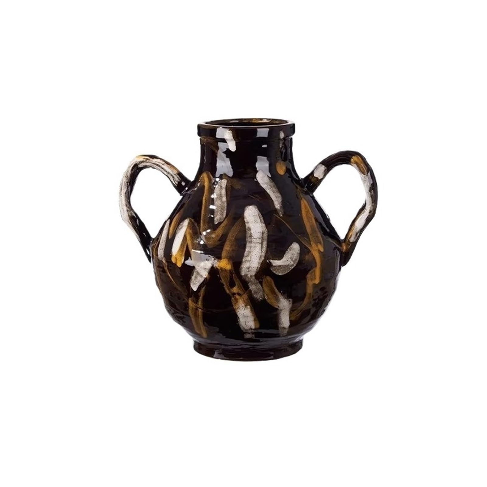 Blumenvase Vintage-Design, Wohnzimmer, Tischplatte, Kunstkeramik, Vase, Heimdekoration, Ornament